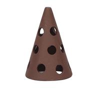 OPPWONG Shrimp Cave, Aquarium Ceramic Hideout Hollow Decorative Aquarium Cave Shrimp Hide Conical Shape Fish Box Shelter Hideaway for Small Fishes, Shrimps to Breed, Play and Rest