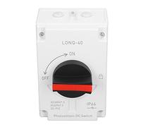 OPPWONG Solar Disconnect Switch, DC Isolator Solar Switch Transfer 32A 1200V 4P DC Isolator PV System IP66 Panel Disconnect for Panel