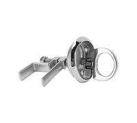 OPPWONG Stainless Steel Marine Deck Floor Lock, Mirror Polished Corrosion Resistant Lock, Easy Mount Design for Hatches & Center Console Doors, Ideal for Yacht Boat Hardware Accessory