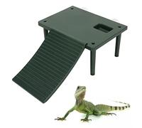 OPPWONG Turtle Basking Platform, Lawn Turtle Resting Basking Platform Turtle Dock Turtle Platform Tortoise Ramp Reptile Ladder Resting Terrace for Fish Tank Aquarium