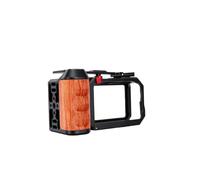 OPPWONG Vertical Camera Cage with Wood Side Handle for OSMO Action 6 Lightweight Aluminum Alloy 1 Unit Photography