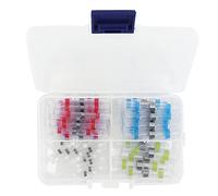 OPPWONG Wire Connectors, Solder Seal Heat Shrink Butt Connectors Heat Shrink Tubing Electrical Connectors Solderless Insulated Wire Splice Cable Connector for Marine Automotive Boat (50pcs box)