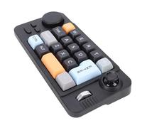 OPPWONG Wired USB C Keypad, 19 Programmable Keys Mechanical Keyboard with RGB LED Backlit and Knob Control, for Work Game Macro Programming