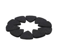 OPPWONG Wool Felt Guitar Picks Soft Strumming for Guitar Ukulele 10Pcs 3mm Thickness Black White Grey (Black)