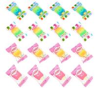 OPPZZIT Party Bag Fillers for Girls and Boys, 16 Pcs Jelly Gradient Eraser Party Favours for Kids Unisex, Cute Party Bag Ideas