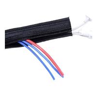 OPQWAPECE 1-5M Expandable Self-closing Braided Sleeving; Cable Wrap Management for Pipe & Wire Protection(13mm,1M)