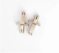 OPQWAPECE 5pcs LC-ST Fiber Flange Adapter | Small Square Coupler, Singlemode & Multimode LC to ST Connector(Red MM)