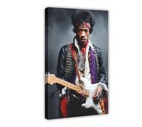 OPQWG Guitarist Jimi Hendrix Poster 8 Canvas Poster Wall Art Decor Print Picture Paintings for Living Room Bedroom Decoration 12x18inch(30x45cm)