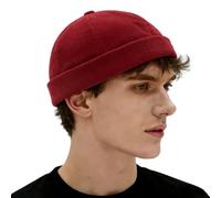 Opreng Unisex Stylish Rolled Cuff Skull Cap Adjustable Brimless Hat | Docker Hat, Corduroy Cuff, Harbour Beanie Style, Skullcap Beanie Cap, Sailor Hat Beanie Cap
