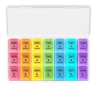 Opret Pill Box 7 Day 3 Times a Day, Weekly Travel Tablet Organiser