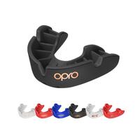 OPRO Bronze Level Mouthguard Essential Fit - Gum Shield Adult and Kids - OPRO Mouth Guard Boxing and MMA, Easy Self-Fit Gum Shield Rugby and Hockey - Enhanced Protection with Dental Warranty