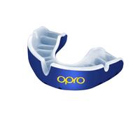 OPRO Gold Level Mouthguard, Adults and Kids Sports Mouth Guard, Featuring Revolutionary Fitting Technology for Boxing, Lacrosse, MMA, Martial Arts, Hockey, and All Contact Sports (Blue, Adult)