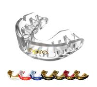 OPRO Gold Level Mouthguard Premium Fit - Gum Shield Adult and Kids - OPRO Mouth Guard Boxing and MMA, Easy Self-Fit Gum Shield Rugby and Hockey - Premium Protection with Dental Warranty