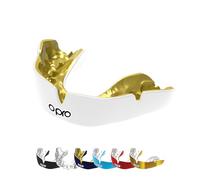 OPRO Instant Custom-Fit Mouth Guard, Dentist Mouthguard, Revolutionary Fitting Technology for Ultimate Comfort, Protection & Fit, Gum Shield for Rugby, Boxing, Hockey, MMA (White, Youth)