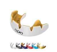 OPRO Instant Custom-Fit Mouthguard for Braces - Gum Shield Adult (Age 10+) - OPRO Mouth Guard Boxing and MMA, Easy Self-Fit Gum Shield Rugby and Hockey - Maximum Protection with Dental Warranty