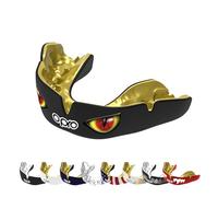 OPRO Instant Custom-Fit UFC Mouthguard - Dentist Level Gum Shield Adult and Kids - OPRO Mouth Guard Boxing and MMA, Self-Fit Gum Shield Rugby - Maximum Protection with Dental Warranty (Red Eyes)