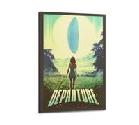 OPRTUFB Departure Poster Poster Decorative Painting Canvas Wall Posters And Art Picture Print Modern Family Bedroom Decor Posters 16x24inch(40x60cm)