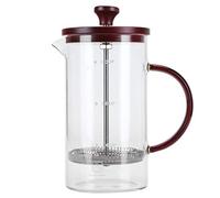 OPSDKVKS 800ml Press Coffee Maker Kettle, Borosilicate Glass Coffee Pot with Stainless Steel Filter for Home Brewing Tea, Cold Brew, Cappuccino and Hot Chocolate