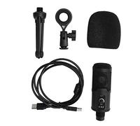 OPSDKVKS Condenser Microphone for Gaming and Streaming, USB Plug and Play Mic with 192kHz/24Bit Sampling Rate, Super - Cardioid Pickup for Computer Live Broadcast, Includes Tripod and Shock