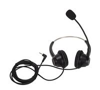 OPSDKVKS H360D - 2.5 Binaural Telephone Headset with HD Microphone, 2.5mm Call Center Headset for Office PC and Teleconferencing, Lightweight Comfort Design for Customer Service