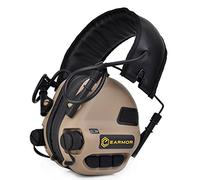 OPSMEN Electronic Hearing Protection Earmuff Earphone With AUX Input M31 Series Suppresses Harmful Gunshot noise Amplifying Low-Level Sounds (Tan)