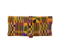 OPSREY African Ethnic Pattern printed Leather Eyeglasses Bag Portable Eyeglasses Case Eyeglasses Storage Bag