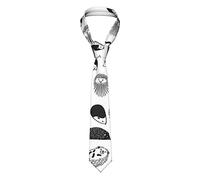 OPSREY Hedgehog Print Men'S Tie Necktie Fashion Causal Classic Skinny Tie For Wedding Dinner Party, Black, One Size