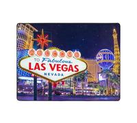 OPSREY Las Vegas Night City printed Soft Flannel Floor Mat Decorative Rug Area Carpet