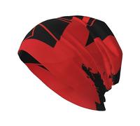 OPSREY Spartan Warrior Helmet Printed Casual Brimless Hat Adult Knit Hat Soft Beanies