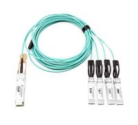 OPSTRAN 100G QSFP28 to 4x25G SFP28 Breakout Active Optical Cable Compatible with Dell AOC-QSFP-4SFP28-25G-30M 30m (98ft)
