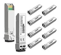 OPSTRAN 10GBASE-SR SFP+ Optical Transceiver Module Compatible with HPE Aruba J9150D J9150DCM JL748A ProCurve J9150A 850nm 300m DDM Duplex LC MMF 10 Pack