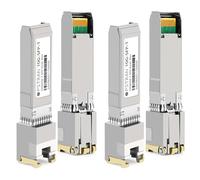 OPSTRAN 10GBASE-T SFP+ to RJ45 Copper Transceiver Module Compatible with Dell SFP-10G-T Dell Force10 GP-10GSFP-T 10G SFP+ 30m Cat6a/7 4 Pack