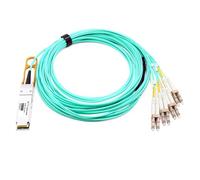 OPSTRAN 40G QSFP+ to 4 Duplex LC Active Optical Breakout Cable Compatible with Cisco QSFP-8LC-AOC5M 5m (16ft)