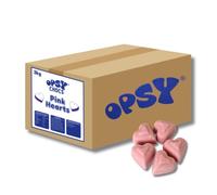 Opsy Choc Pink Hearts 3kg | Strawberry Flavoured Candy | Heart-Shaped Sweets with Creamy Chocolate Texture | Ideal for Weddings, Events & Pick n Mix