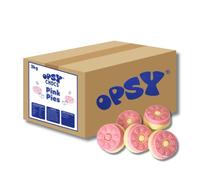 Opsy Pink & White Pies 3kg | Milk & Strawberry Flavoured Pie-Shaped Candy | Bulk Retro Sweets