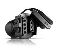 OPT7 7 Pin to 4 and 5 Pin 2 in 1 Trailer Adapter, 7 Way Blade to 4&5 Way Flat Trailer Light Connector for Truck Tow Hitch, 3.75" Long x 1.75" Diameter