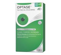 Optase Tea Tree Oil Eyelid Wipes - Cleanses, Purifies, and Refreshes Eyelids - Preservative Free - 30 Biodegradable Wipes - Effective Cleansing with Antibacterial Tea Tree Oil