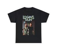 Opte Logan's Run Logan and Jessica 6 sci fi Classic Men's Short Sleeve T Shirt BlackSmall