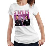 Opte Stephen Mulhern Appreciation Fitted Ladies Tshirt Homage Throwback Stag Hen Do WhiteMedium