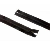 OPTI Antique Brass Metal Closed End Zips 41cm Brown - Each