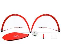 Opti Ball, Pump and 3 x 4ft Pop Up Football Goal - Set of 2