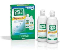 Opti-Free Replenish Multi-Purpose Disinfecting Solution with Lens Case, Twin Pack, 10-Ounces Each