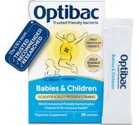 Optibac Babies & Children - Kids Live Cultures Supplement - 30 Sachets | With vitamin D to support immune health | Most trusted by parents in the UK | FOS fibres to increase natural gut bacteria