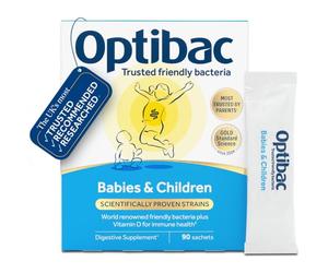 Optibac Babies & Children - Kids Live Cultures Supplement - 90 Sachets