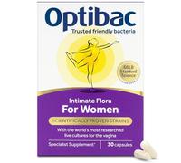Optibac for Women - Vaginal Live Cultures - Most Researched Strains for Intimate Flora - Lactobacillus Reuteri RC-14 & Lactobacillus Rhamnosus GR-1-30 Vegan Capsules