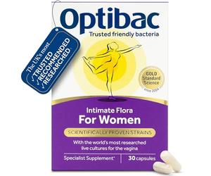 Optibac for Women - Vaginal Live Cultures Supplement - 30 Vegan Capsules