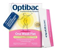Optibac One Week Flat, Vegan Digestive Supplement, 1 Week Supply, 7 Sachets