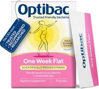 Optibac One W lat, Vegan Digestive Supplement, 1 Week Supply, 7 Sachets | Suitable for bloating as gluten free | From the UK's most trusted & recommended friendly bacteria brand