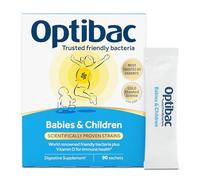 Optibac Probiotics Babies & Children - Kids Probiotic + Vitamin D for Immune Support - Most Trusted by Parents - 90 Sachets