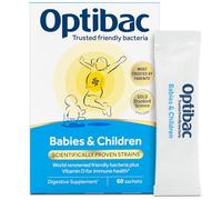 Optibac Probiotics Babies & Children - Probiotic for Immune System Support with Vitamin D Booster & 3 Billion Bacterial Cultures - 60 Sachets